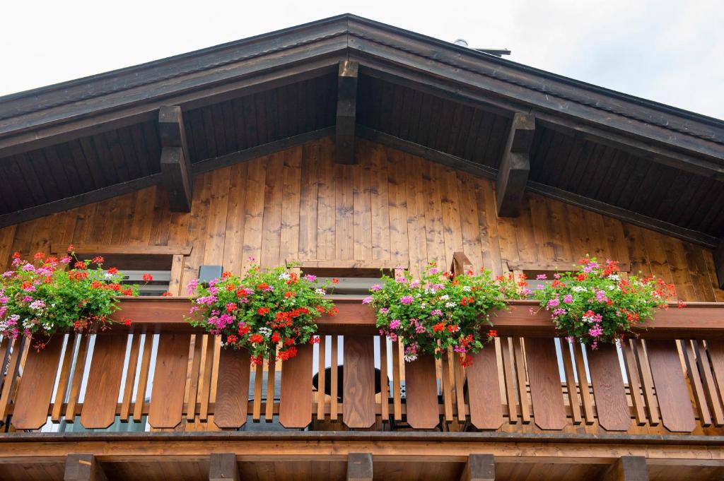 Balkón alebo terasa v ubytovaní Garni Crepaz