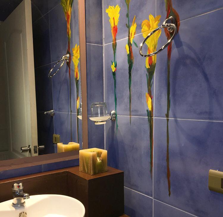 Koupelna v ubytování Hostal Boutique 180 Grados