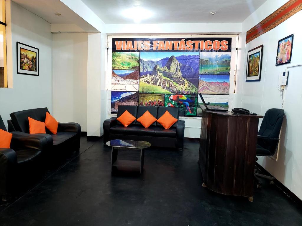 Hostal Cusco de mis Sueños的休息区