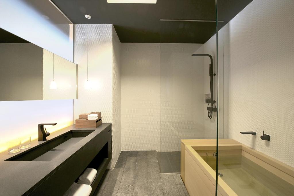 Koupelna v ubytování hotel kanra kyoto