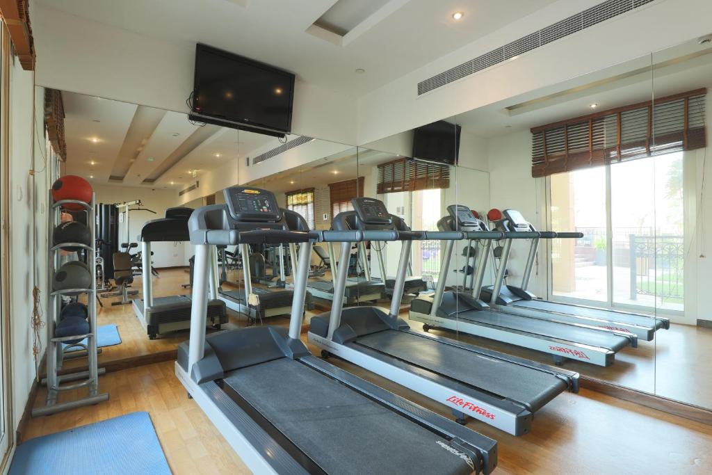 Fitness centrum a/nebo fitness zařízení v ubytování Mughal Suites