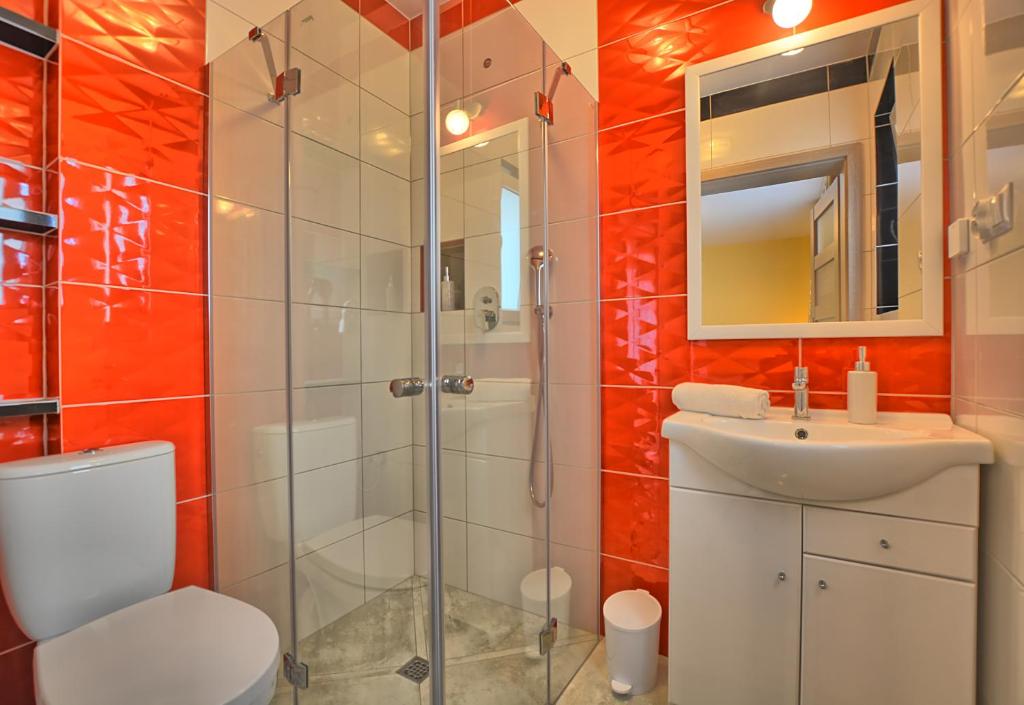 Koupelna v ubytování Jaworina- Apartamenty, Domki i Pokoje