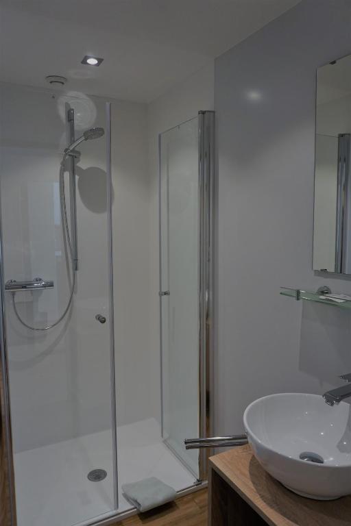Koupelna v ubytování Hotel Wahlmüller