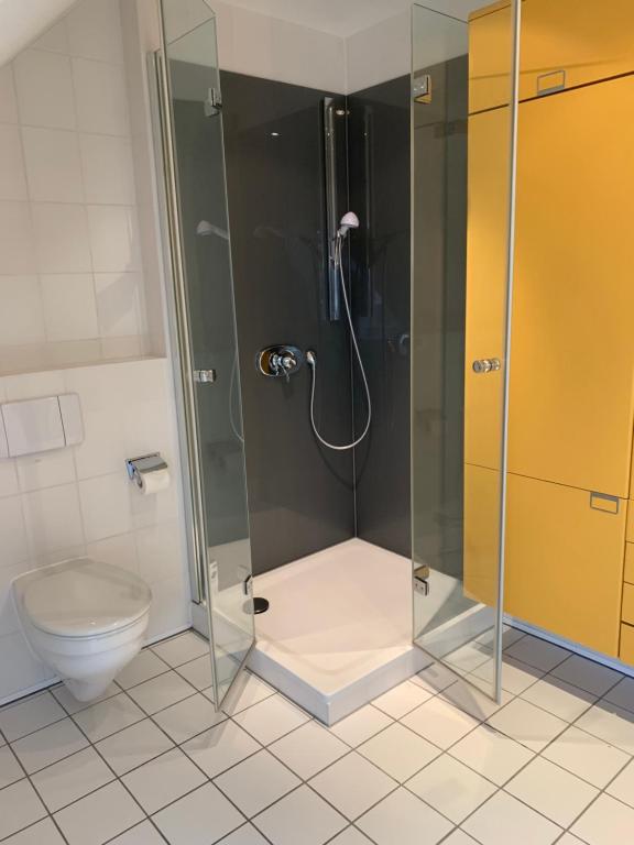 Koupelna v ubytování Familiensuite in Villa
