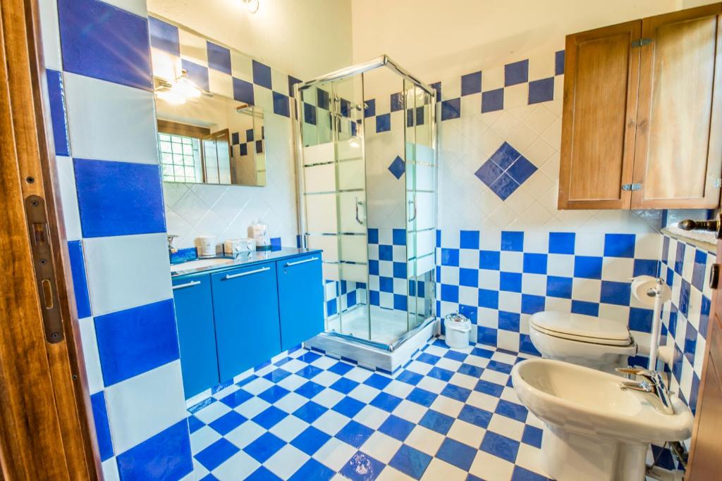 Koupelna v ubytování B&b Antica Dimora Quarello