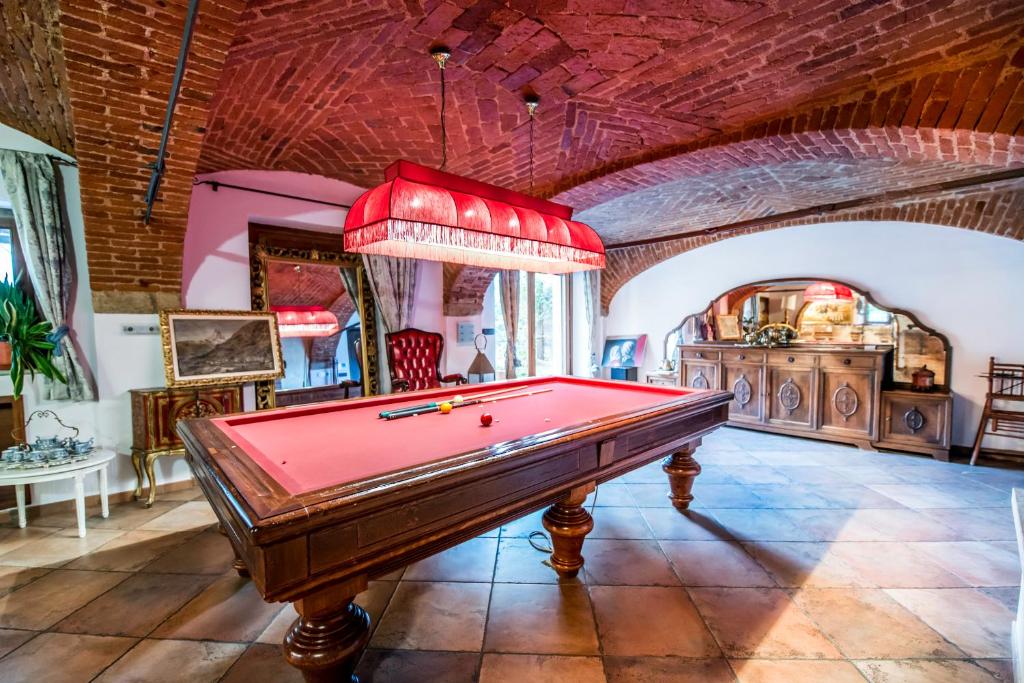 Biliár nebo kulečník v ubytování B&b Antica Dimora Quarello