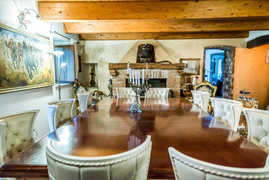 Posezení v ubytování B&b Antica Dimora Quarello