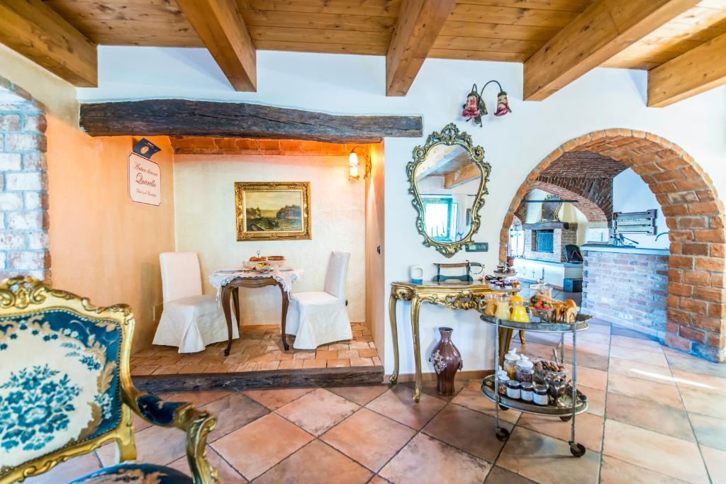 Posezení v ubytování B&b Antica Dimora Quarello