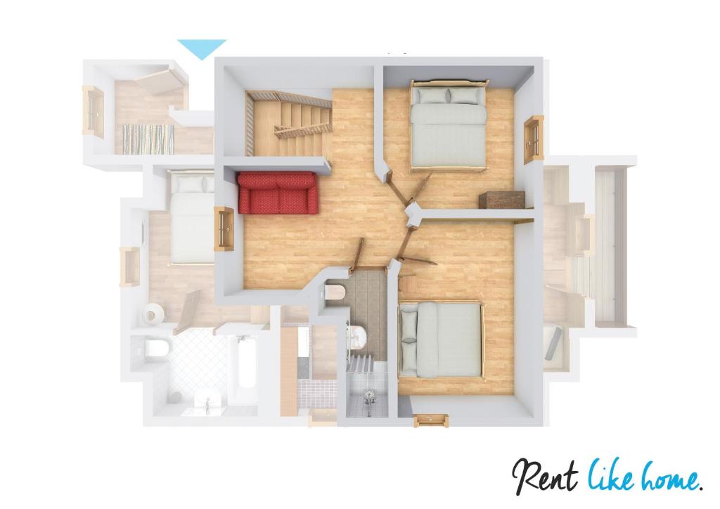 Plán poschodí v ubytovaní Rent like home - Stroma 32A