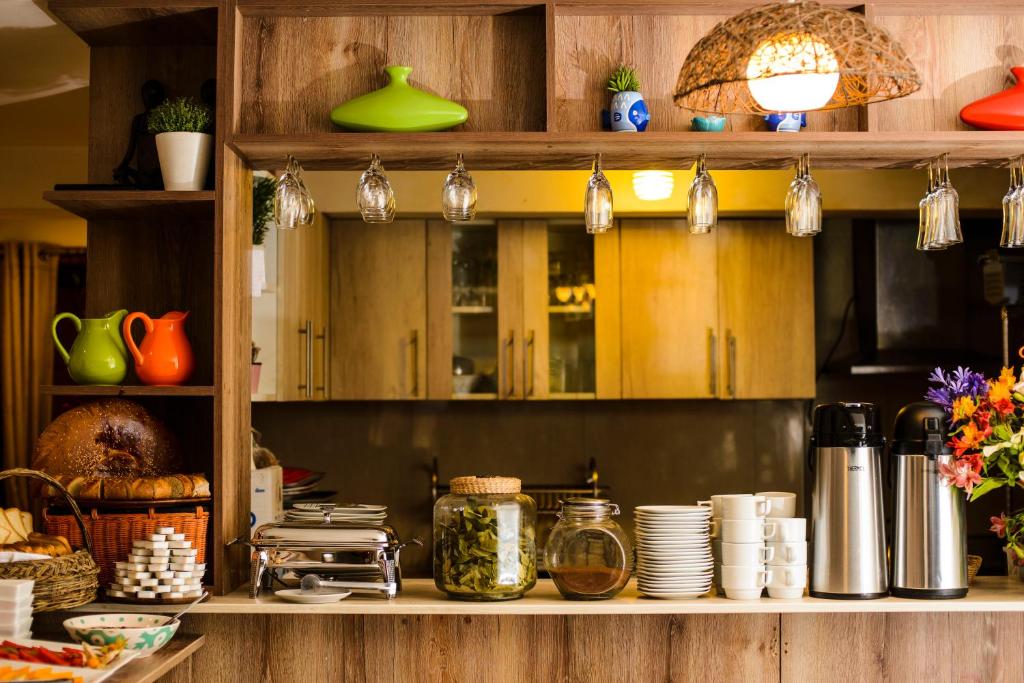 Köök või kööginurk majutusasutuses Wayta Inn