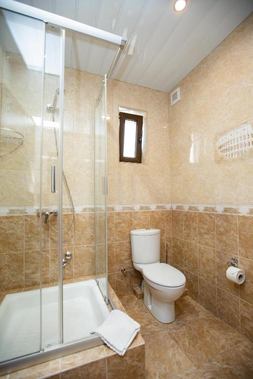 Koupelna v ubytování Hotel Sofia