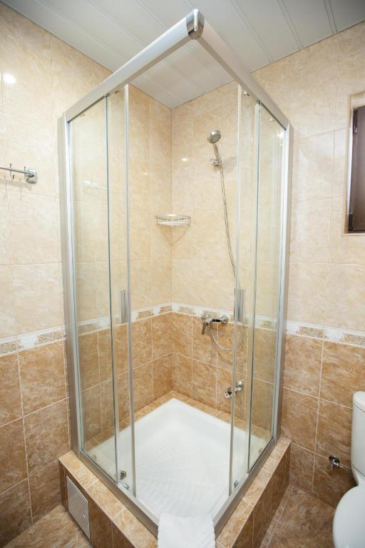 Koupelna v ubytování Hotel Sofia