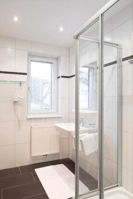 Koupelna v ubytování Sunshine Appartements Schilchegger