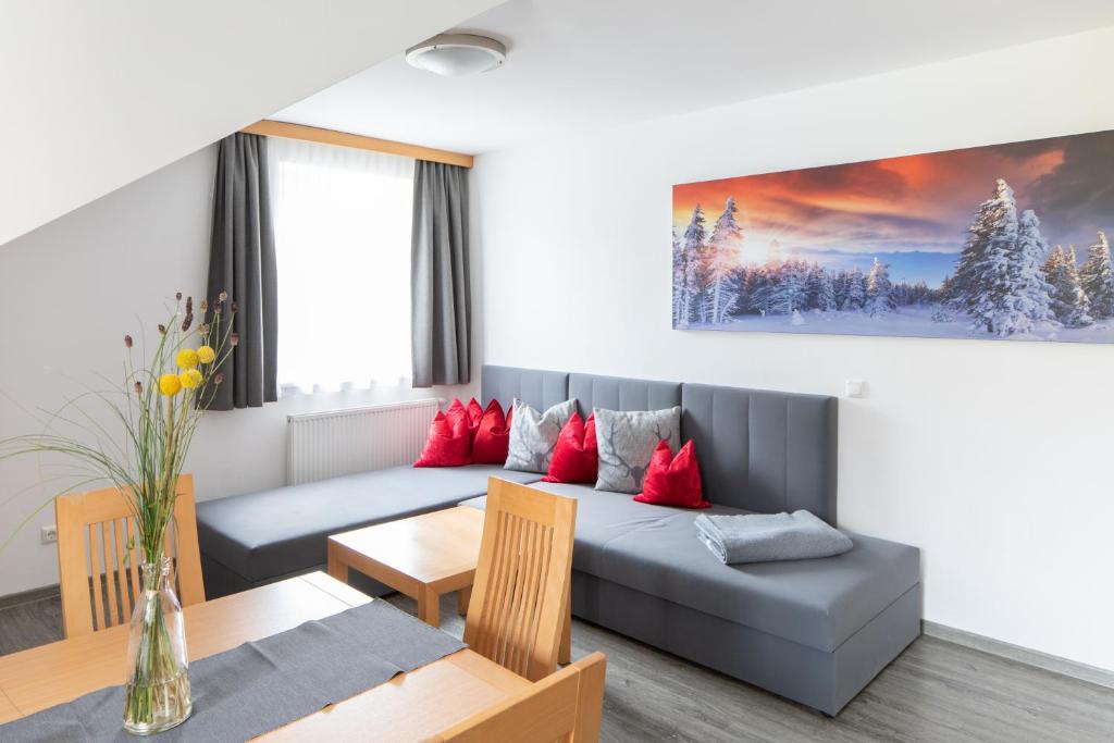 Posezení v ubytování Sunshine Appartements Schilchegger
