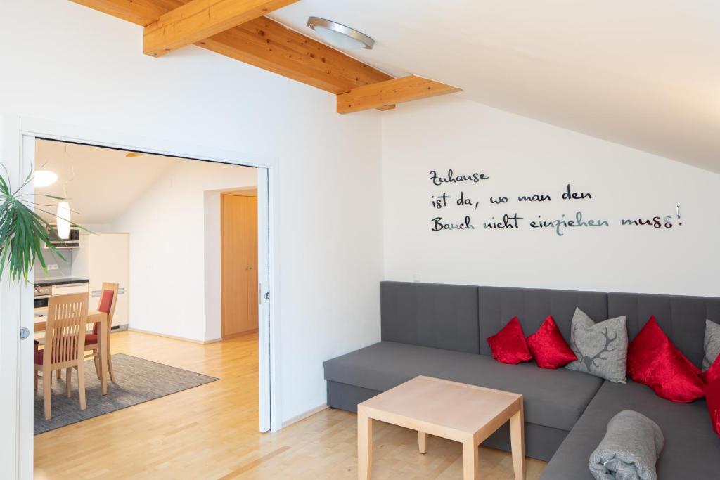 Posezení v ubytování Sunshine Appartements Schilchegger