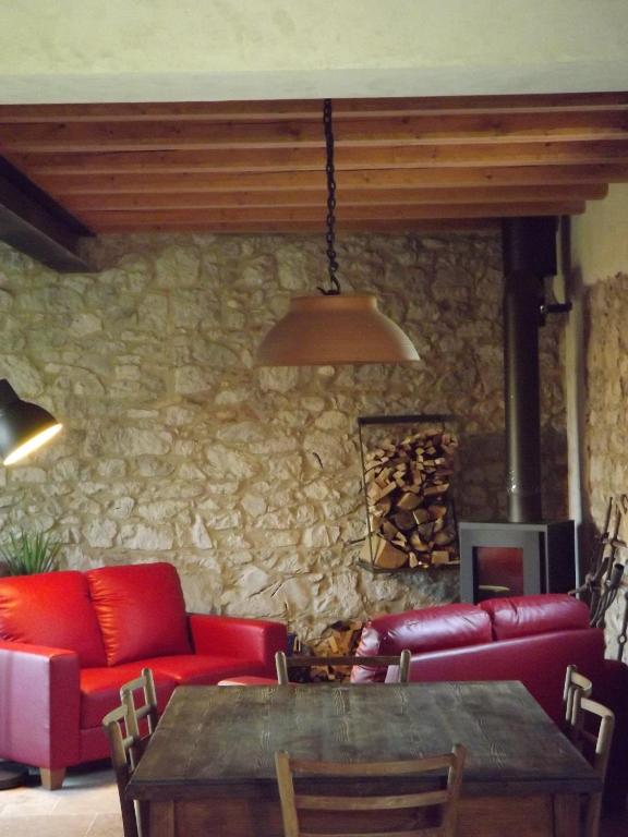 Posezení v ubytování Casa della Fornace