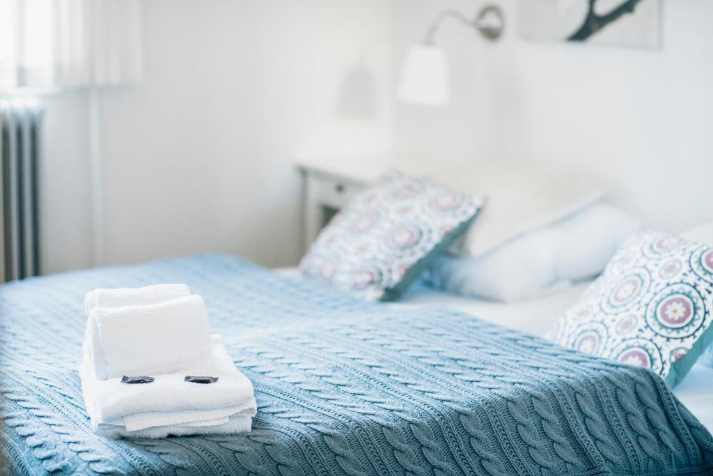 Postel nebo postele na pokoji v ubytování Hotel Faaborg