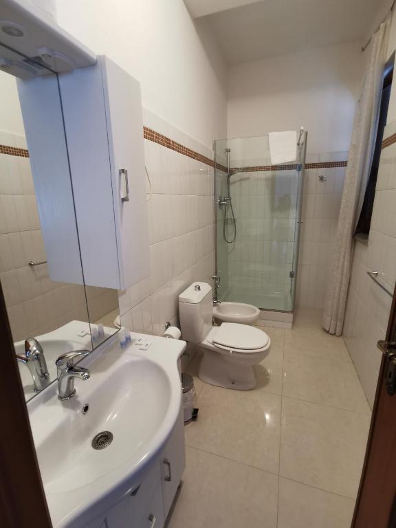 Koupelna v ubytování B&B La Palafitta