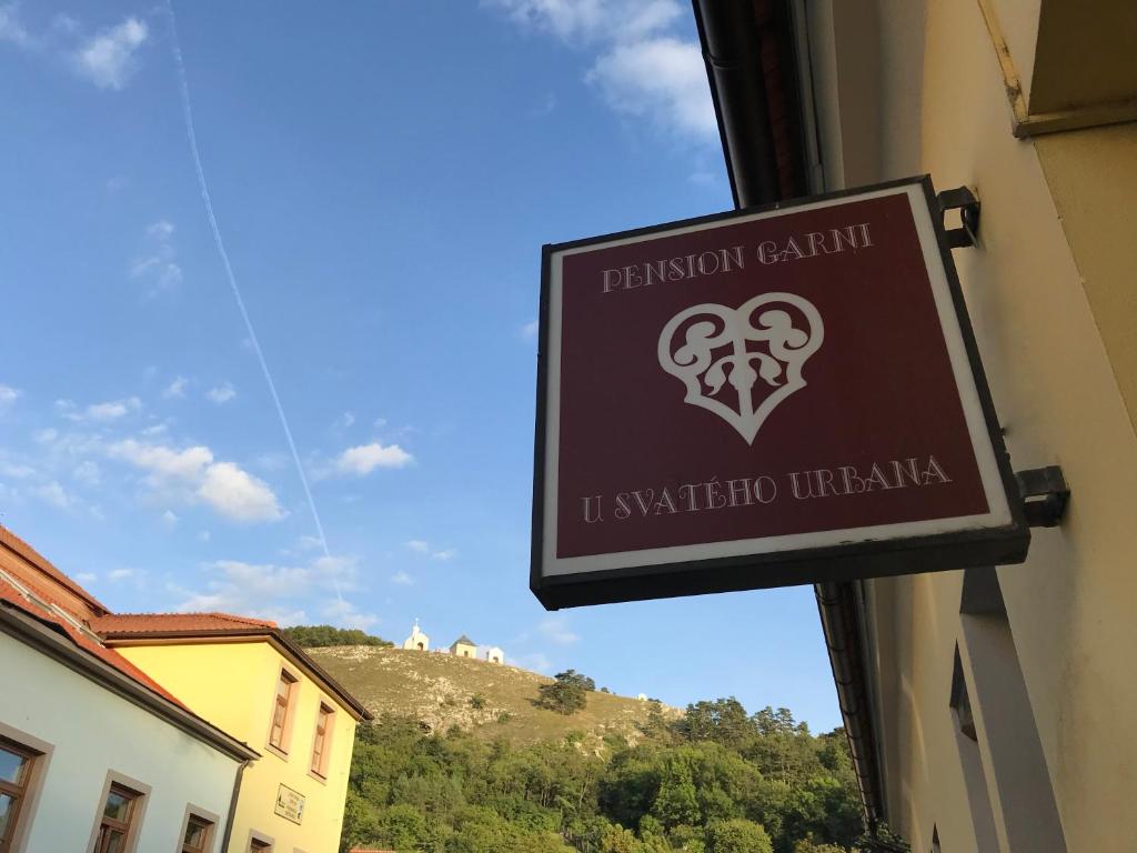 Certifikát, hodnocení, plakát nebo jiný dokument vystavený v ubytování Garni pension U svatého Urbana