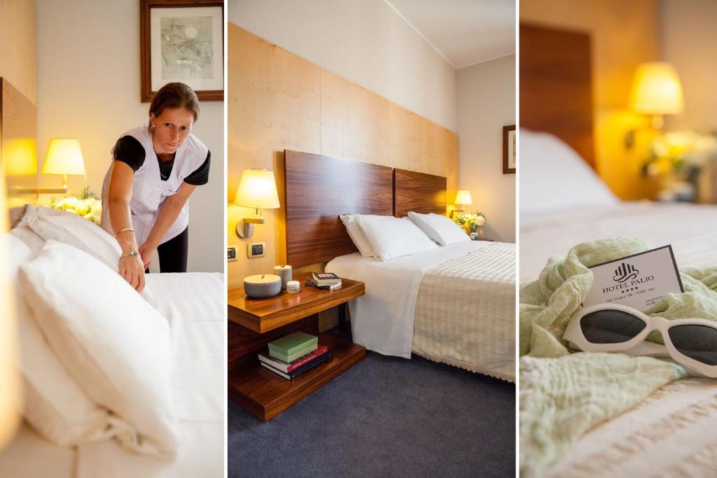 Postel nebo postele na pokoji v ubytování Phi Hotel Palio