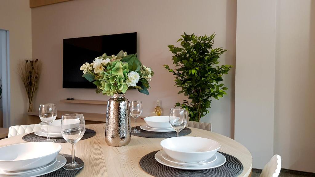 Televízia a/alebo spoločenská miestnosť v ubytovaní Apartman Pod Hrebienkom - C218