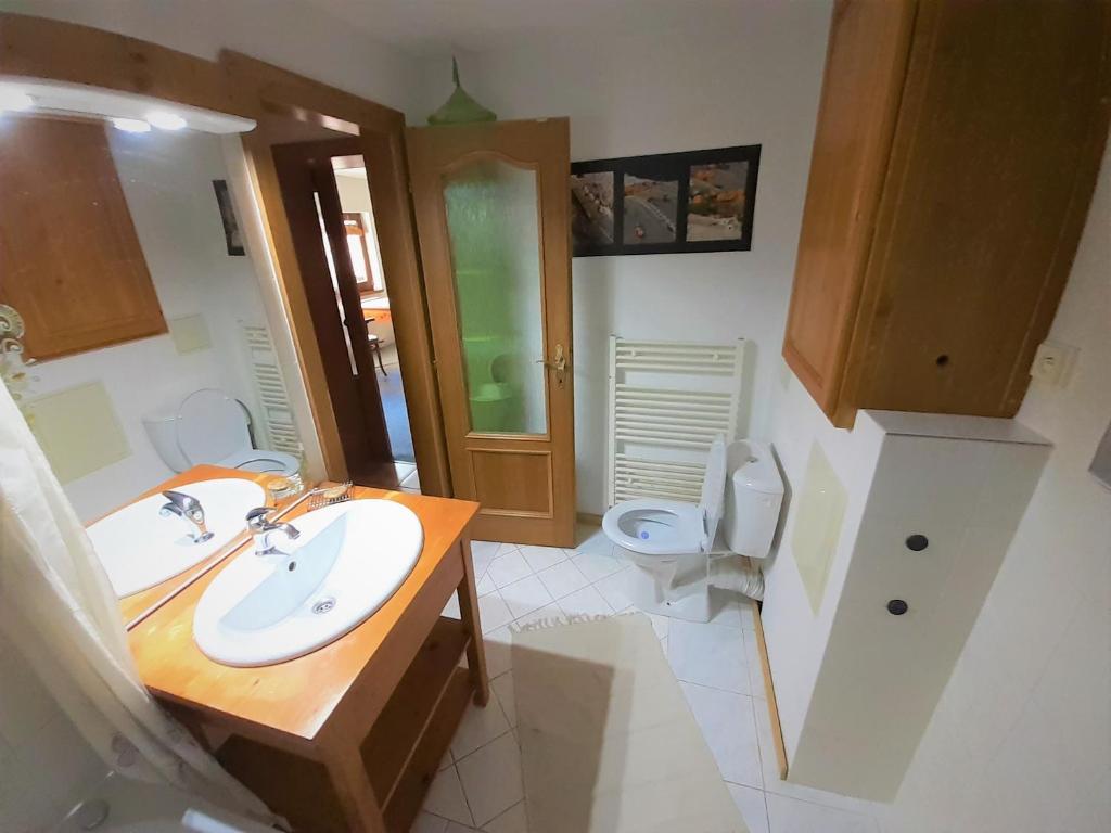 Koupelna v ubytování Vidiecky apartmán Kubo