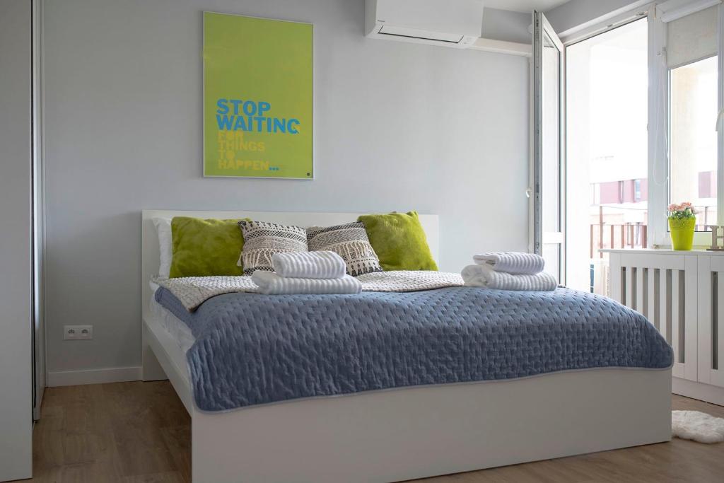 Posteľ alebo postele v izbe v ubytovaní WLR Apartments - Hoza II