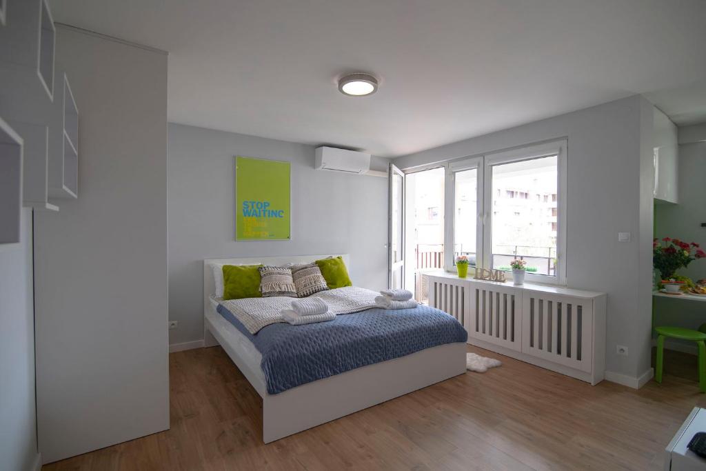 Posteľ alebo postele v izbe v ubytovaní WLR Apartments - Hoza II