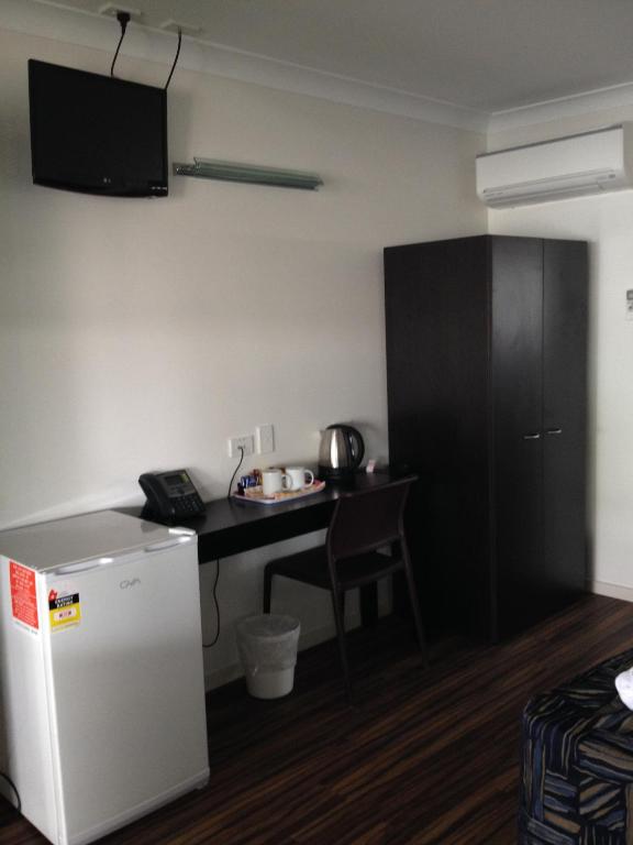Kuchyň nebo kuchyňský kout v ubytování Blackwater Hotel Motel