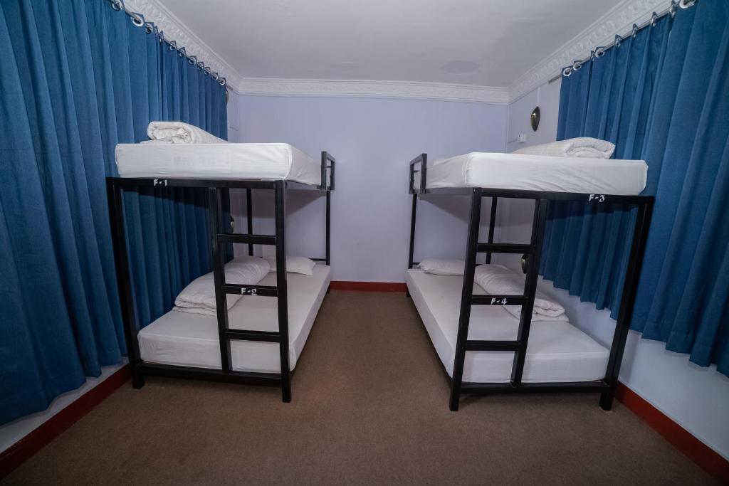 Krevet ili kreveti u jedinici u okviru objekta Gaurishankar Backpackers hostel