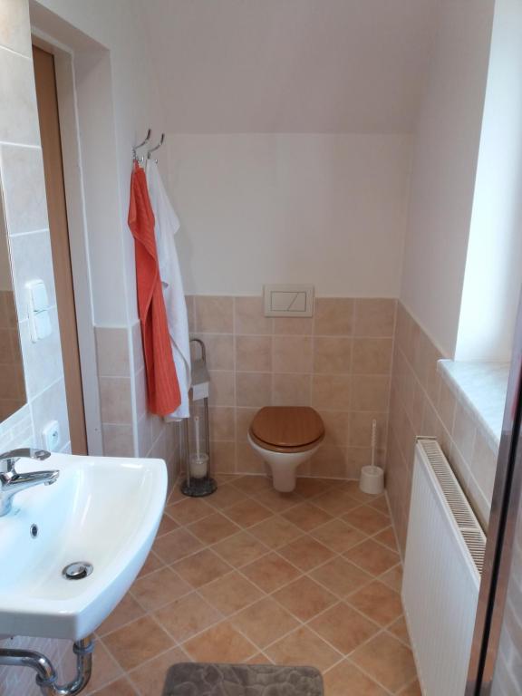 Łazienka w obiekcie Apartmány F-M
