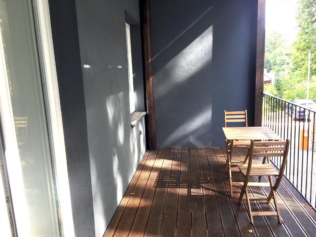 Balkón alebo terasa v ubytovaní Pytloun Flat Hotel