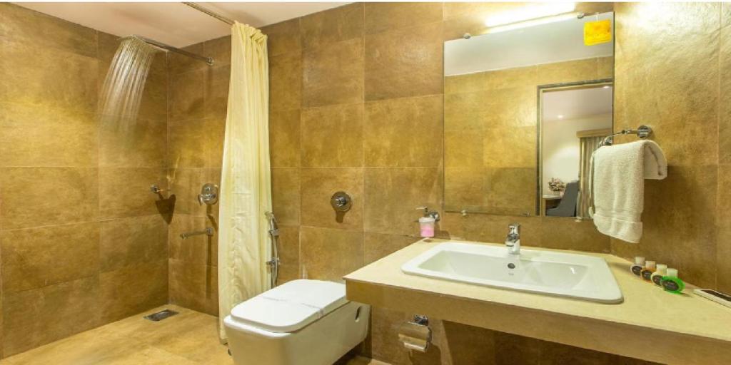 Koupelna v ubytování Aura One Hotel