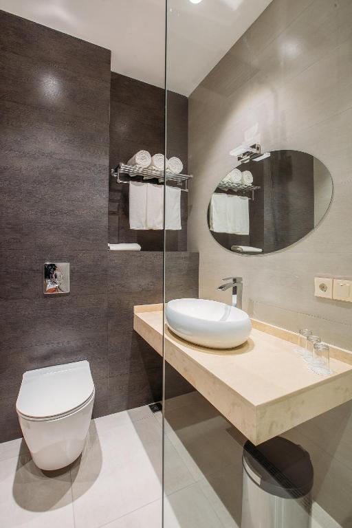 Koupelna v ubytování Horizont Hotel Tbilisi