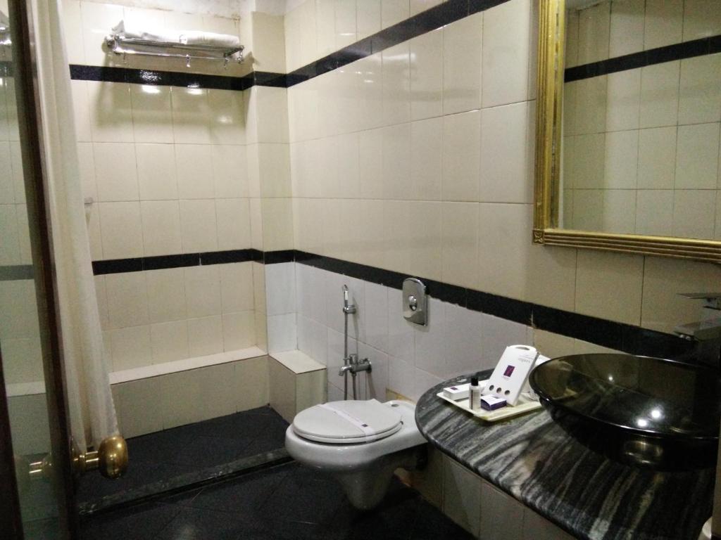 Koupelna v ubytování Hotel Empires