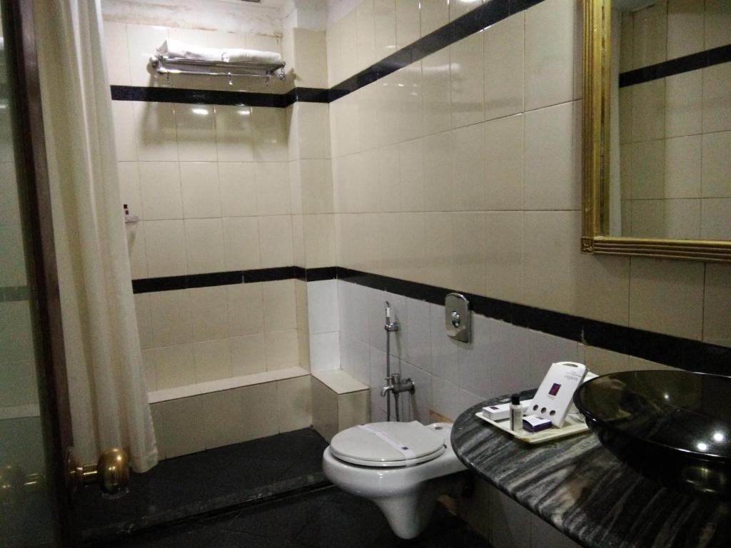 Koupelna v ubytování Hotel Empires
