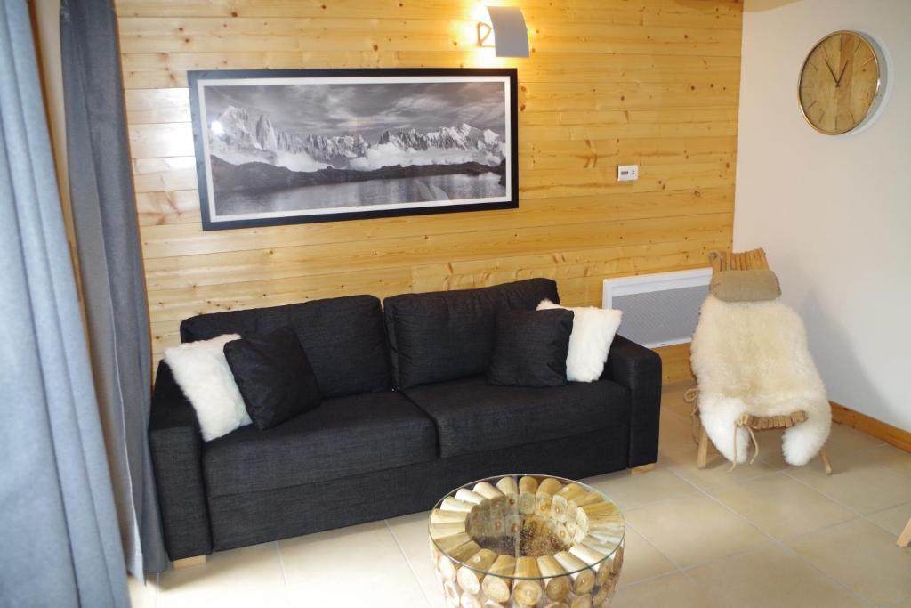 Posezení v ubytování Résidence : Le Crystal Chalet