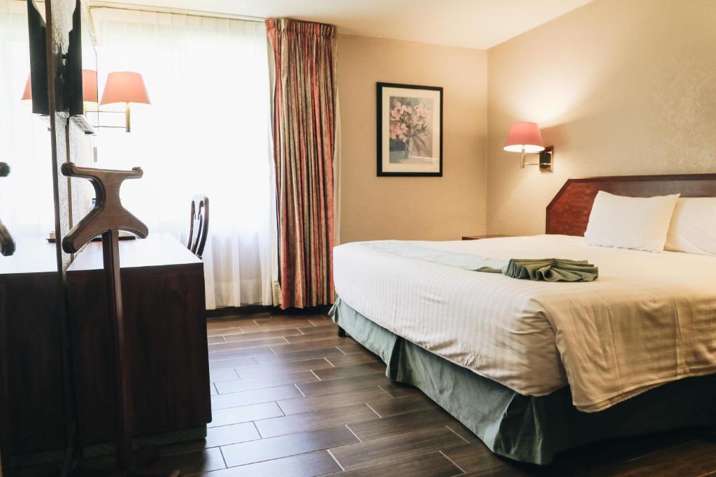 Postel nebo postele na pokoji v ubytování Hotel La Joya Tulancingo