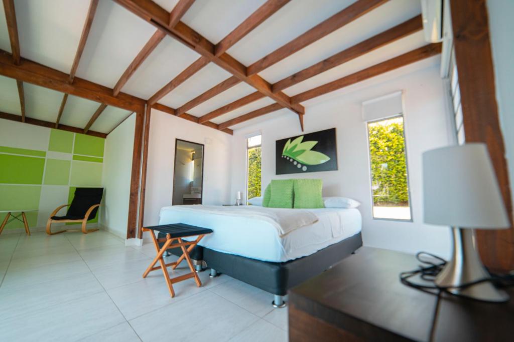 Postel nebo postele na pokoji v ubytování Hotel Syvanna Wellness and Spa