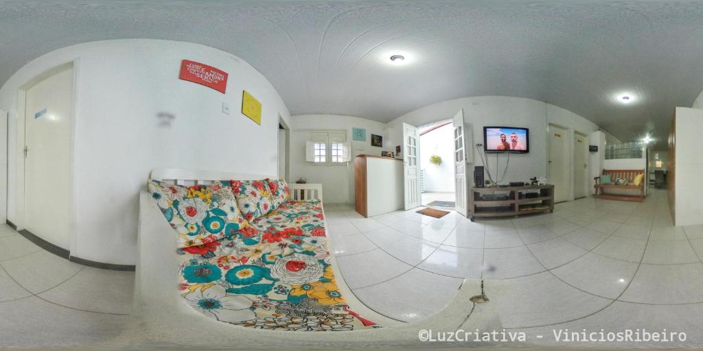 Kuchyň nebo kuchyňský kout v ubytování Villa Maragogi Hostel