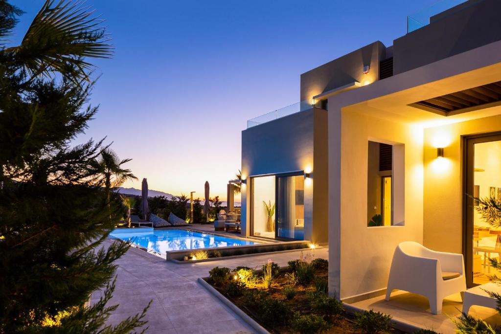 The swimming pool at or close to Vasilios Villa, with Pool, Gym & Close to Beach, By ThinkVilla