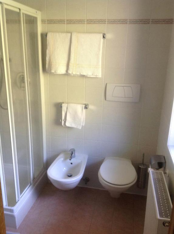 Kúpeľňa v ubytovaní Gasthof Bundschen