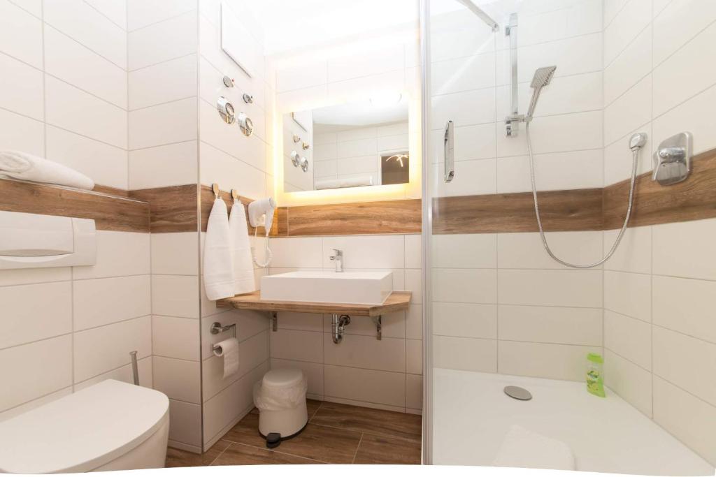 Koupelna v ubytování Landmann Apartment Metzingen