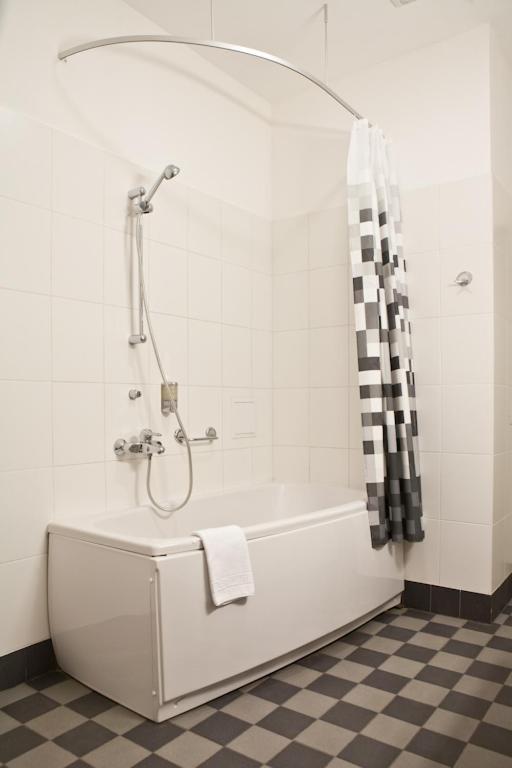 Koupelna v ubytování Kolonna Hotel Rēzekne