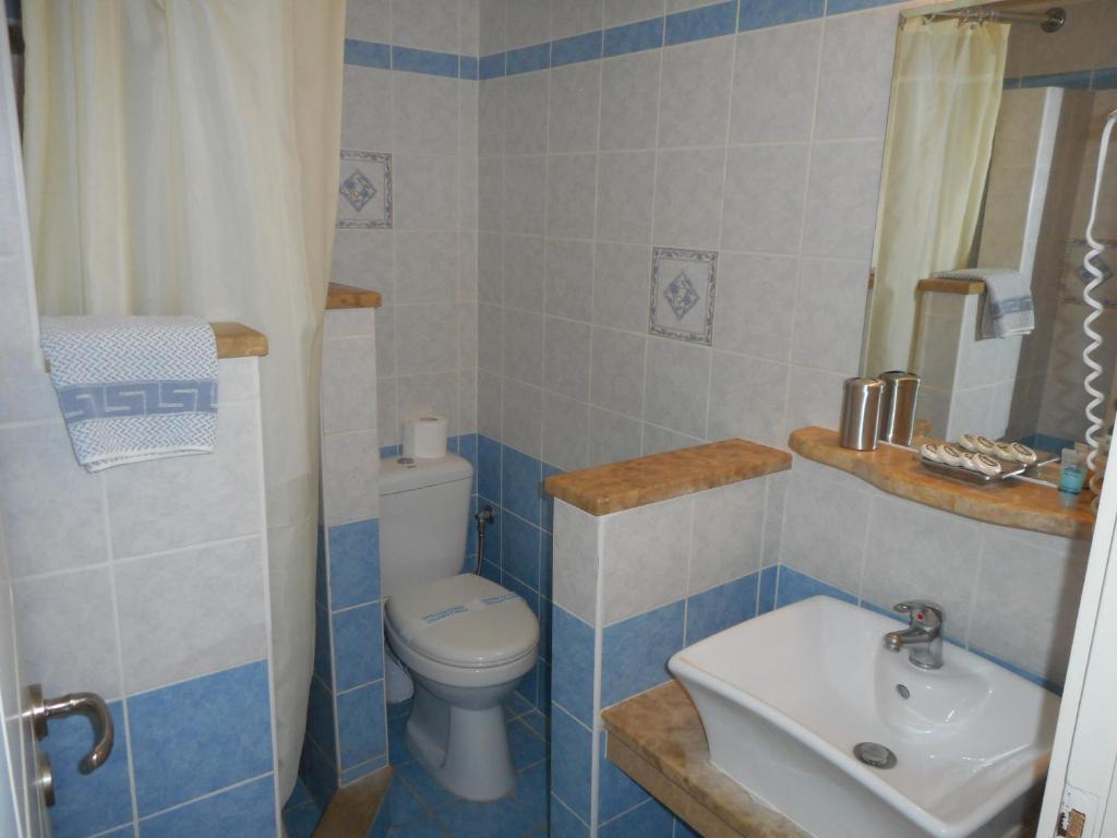 Koupelna v ubytování Pantonia Apartments