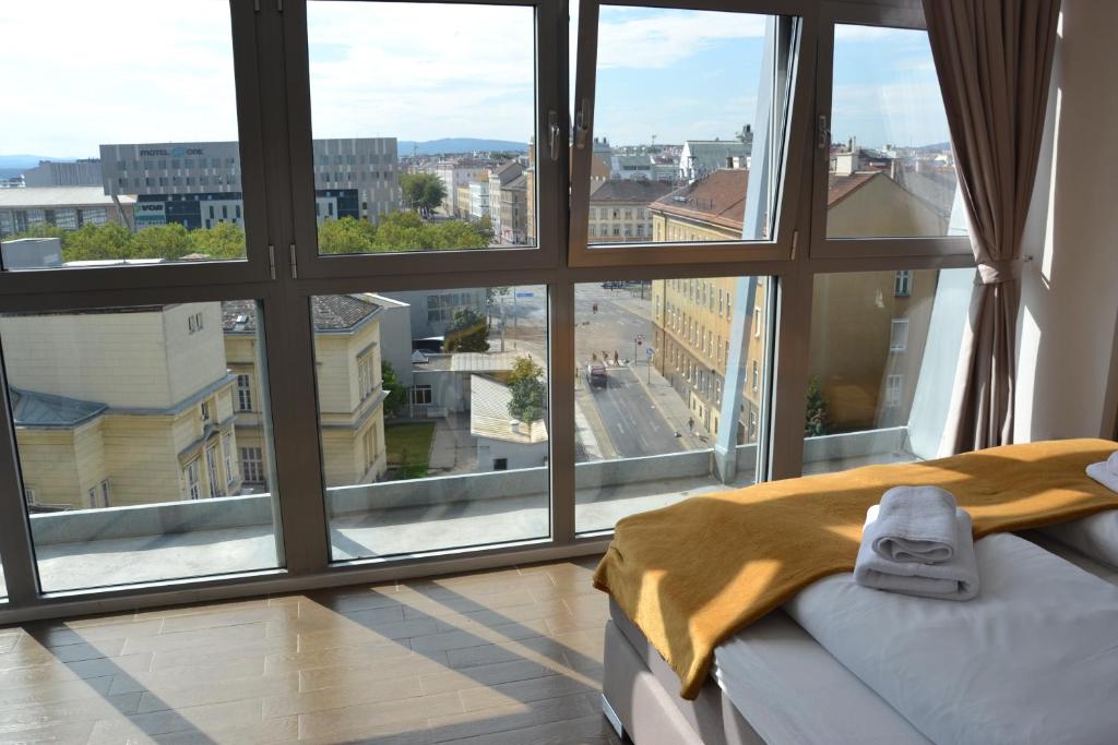 Balkón nebo terasa v ubytování Apollo Hotel Vienna