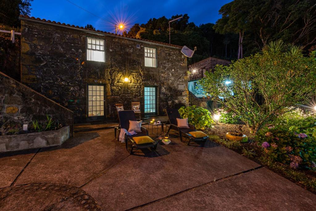 Zahrada ubytování Casa de Basalto