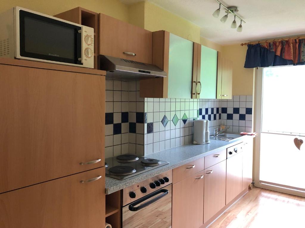 Kuchyňa alebo kuchynka v ubytovaní Appartementhaus Schütter