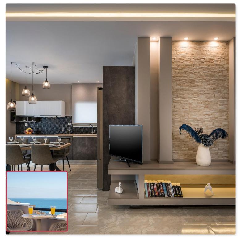 Kuchyň nebo kuchyňský kout v ubytování Mirma Luxury Apartment
