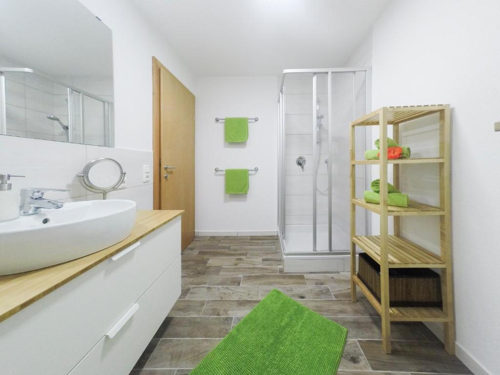 Koupelna v ubytování Haus Binder